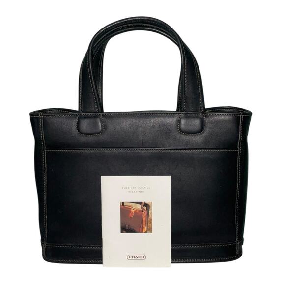 Coach Vintage Bleecker Black Leather Satchel - Picture 1 of 15